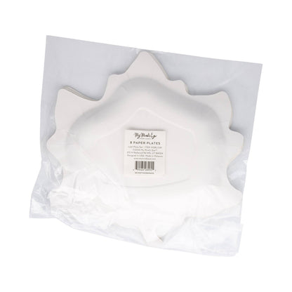 Leaf Shaped 9in Paper Plates 8ct