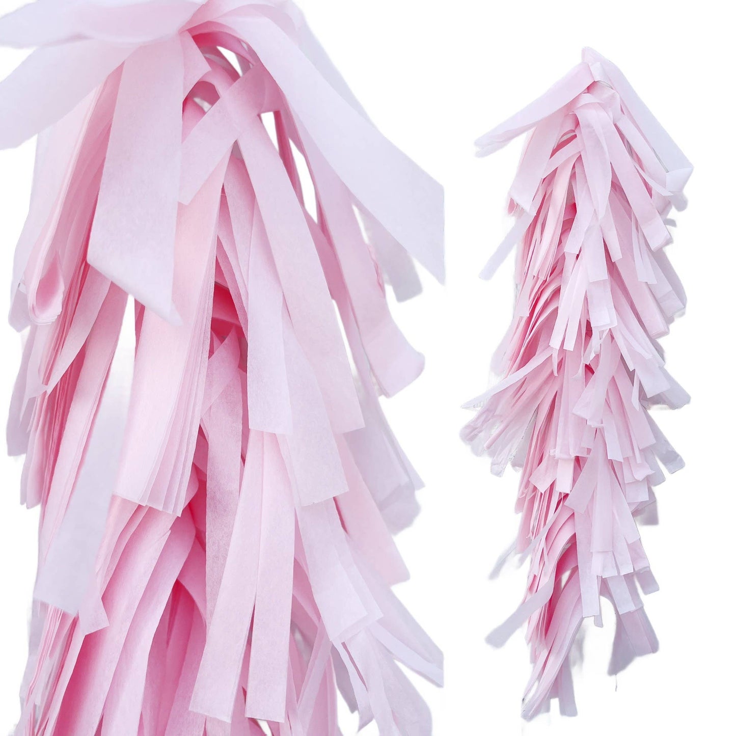 Fringed Tissue Balloon Tassel ( Solid Colors)