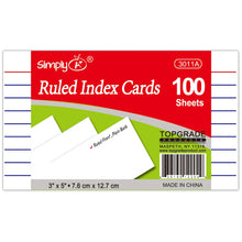 3x5 Ruled Index Cards 100ct