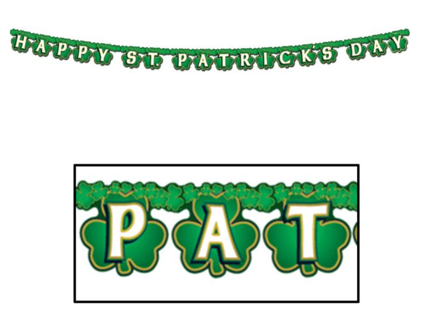 Shamrock Happy St Patrick's Day Streamer