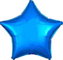 Royal Blue Star 18in Solid Mylar