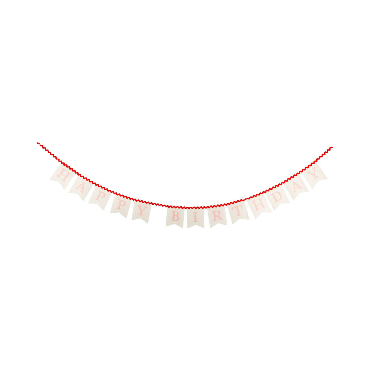 Pink Happy Birthday Felt Banner