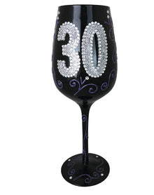 Wine Glass - Black 30