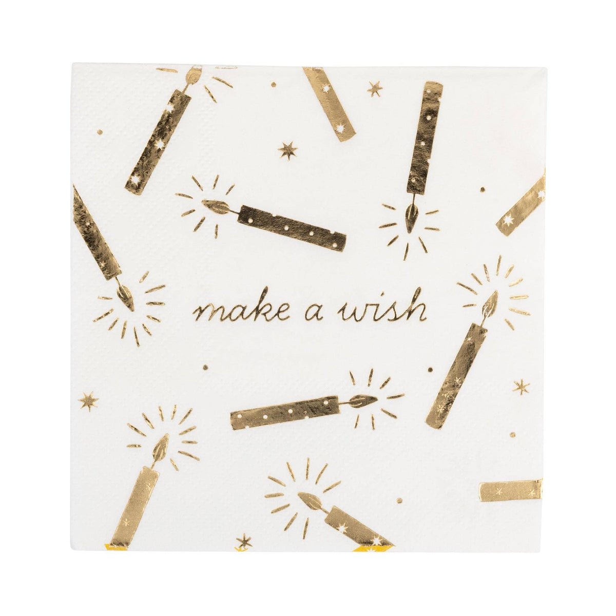 Make a Wish Candles Cocktail Napkin