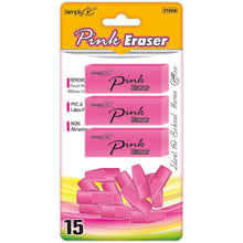 Pink Eraser Set 15ct