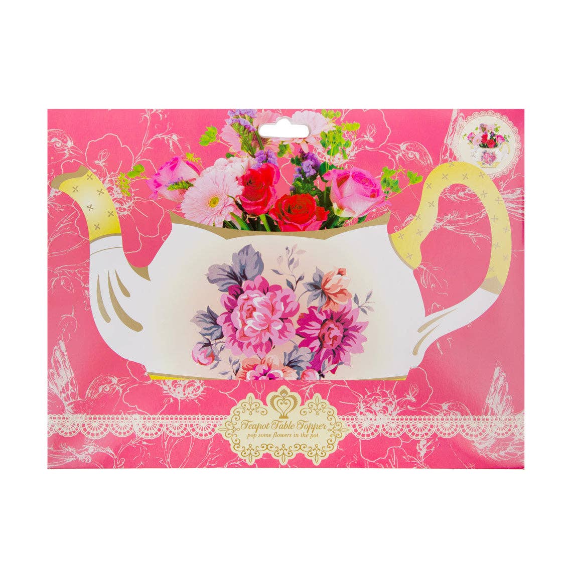 Floral Teapot Vase | Tea Party |