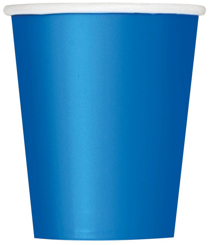 Royal Blue 9oz Paper Cups 20ct