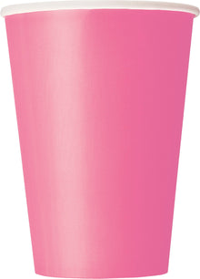 Hot Pink 12oz Paper Cups 10ct