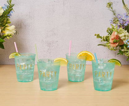 Cocktail Cheers Frost Flex Cups/8pk - Party Time