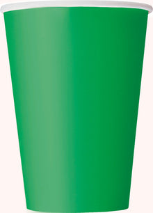 Green 12oz Paper Cups 10ct