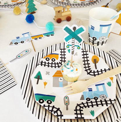 Steam Train Party Cups (Set of 8)