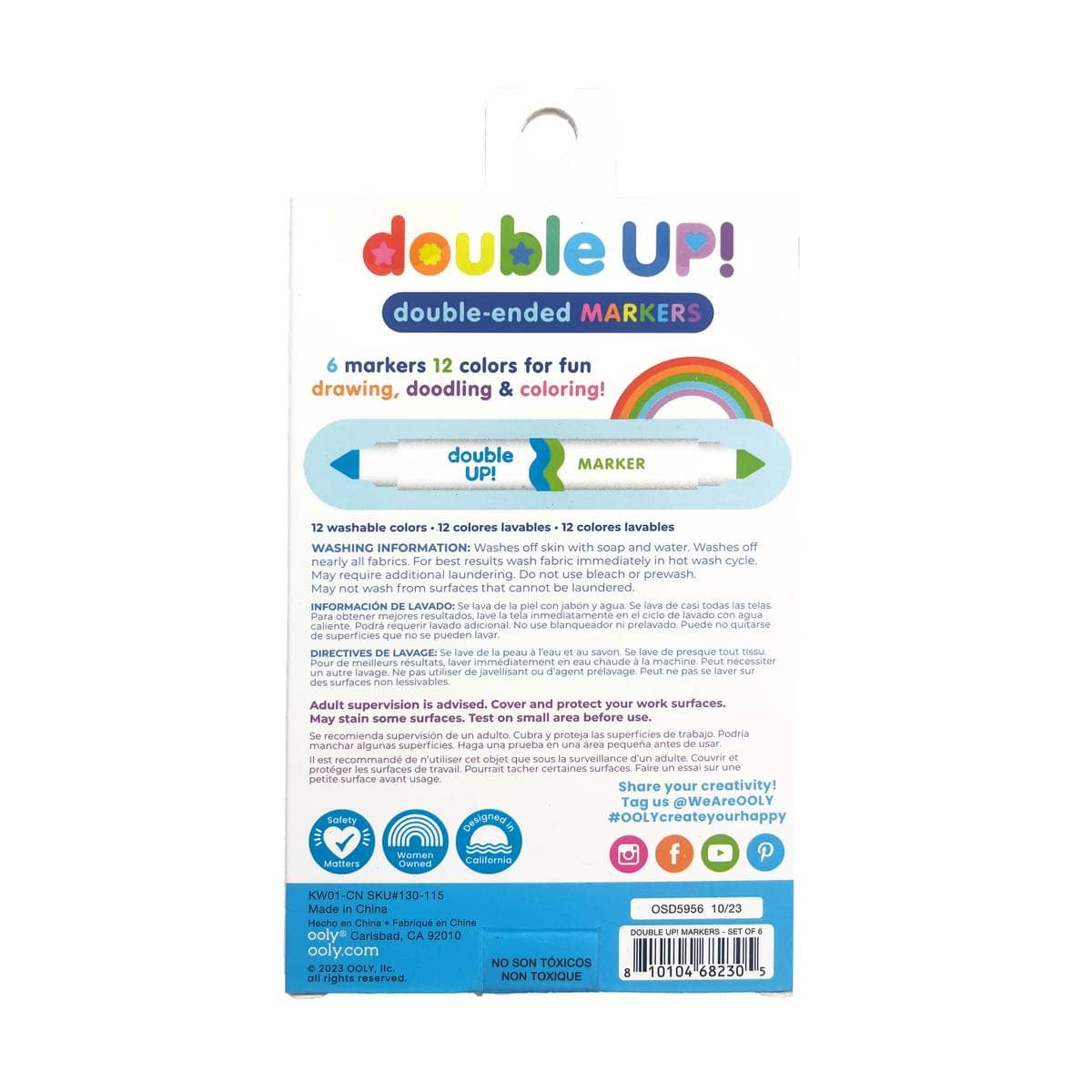 Double Up! Double-Ended Markers - Set of 12 Colors