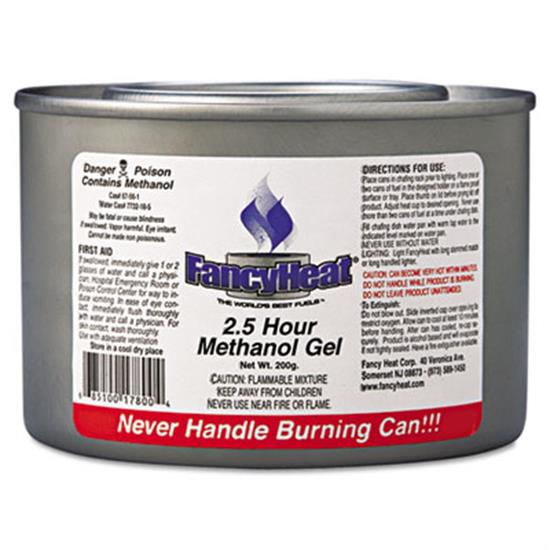 2.5 Hour Blue Methanol Gel Chafing Fuel 12ct