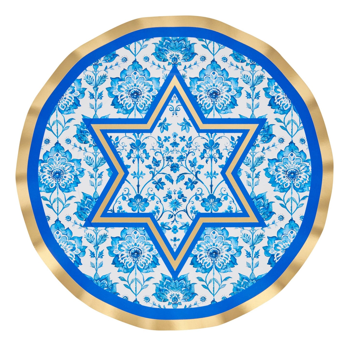 Hanukkah Toile Dinner Plates/8pk