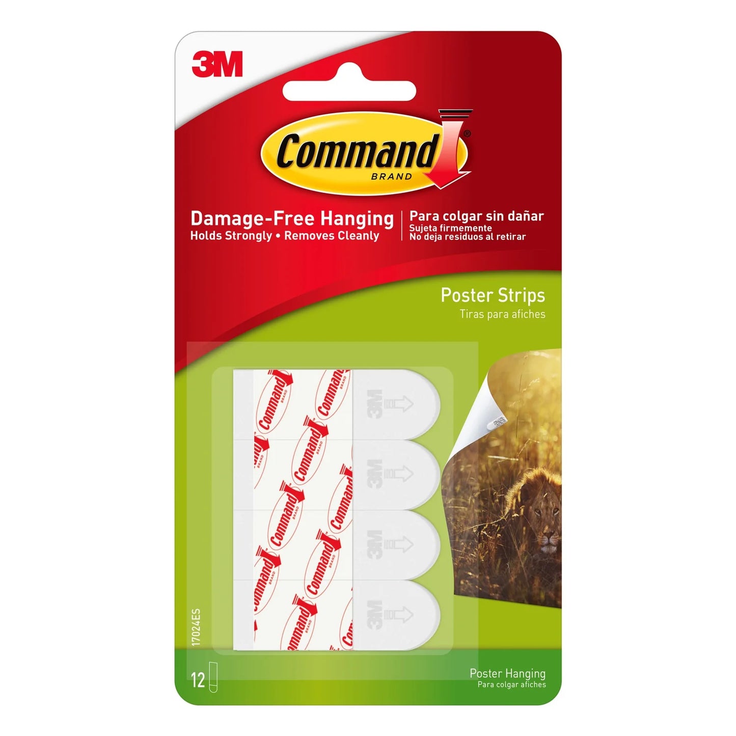 Command Poster Hanging Strips 12 count
