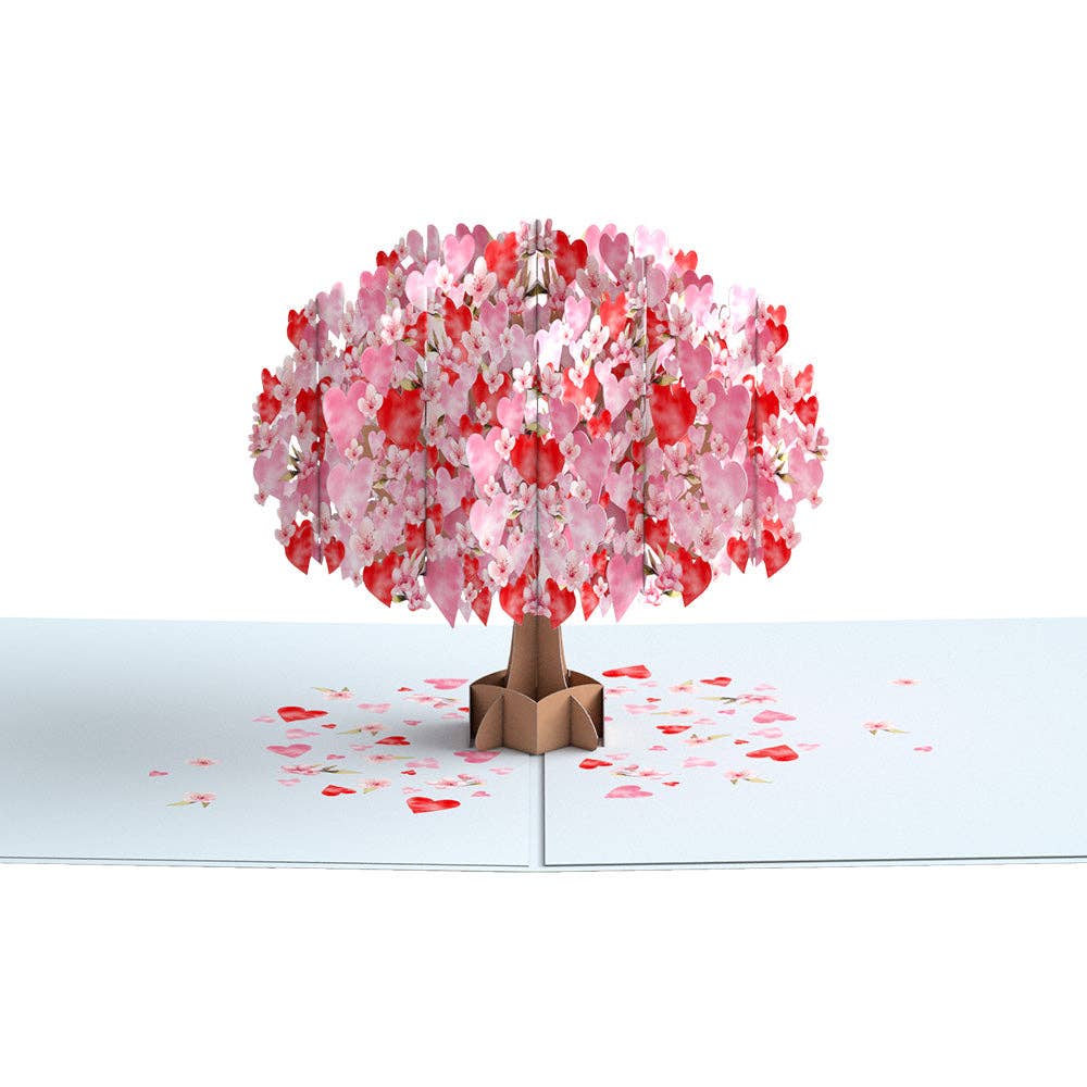 Happy Valentine's Day Cherry Blossom Tree 5x7" Card