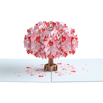 Happy Valentine's Day Cherry Blossom Tree 5x7" Card