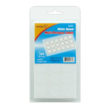 White Round 3/4" Labels 504ct