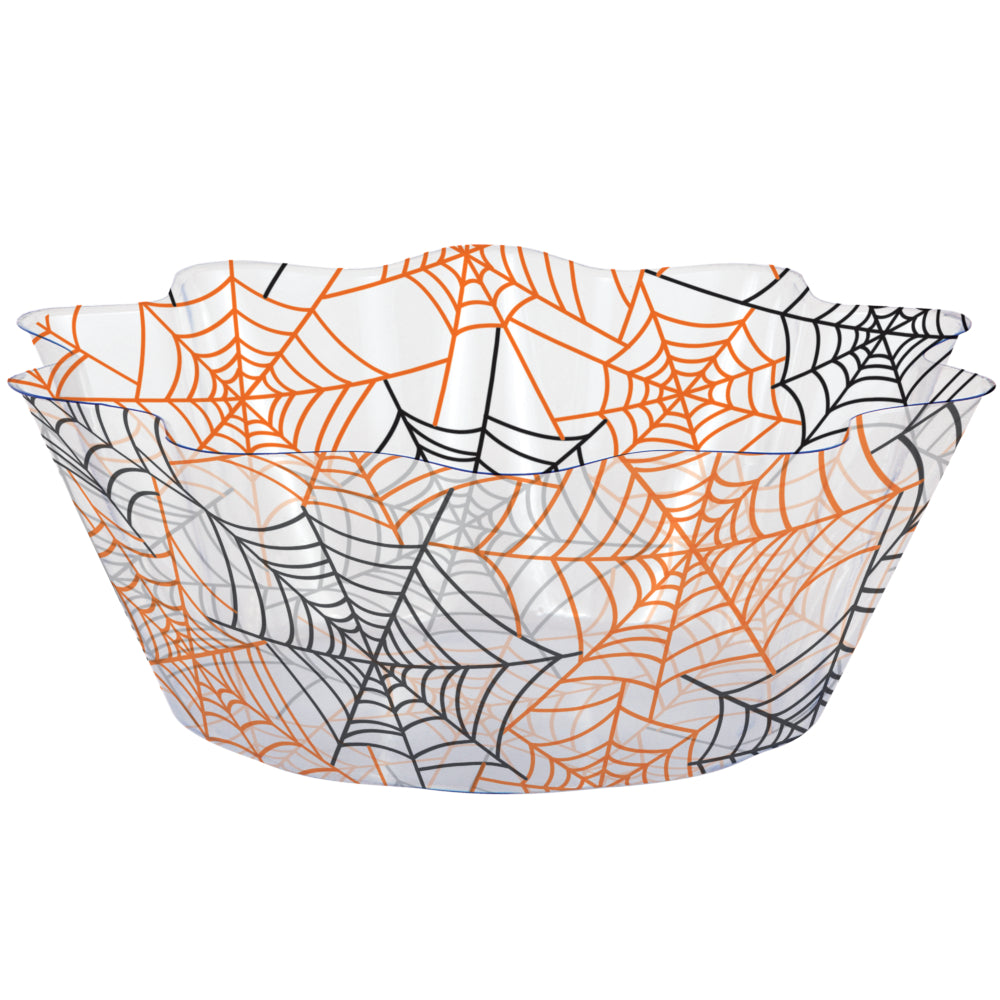 Spiderwebs Fluted Bowl 8"
