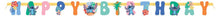Disney Stitch Happy Birthday Jointed Banner