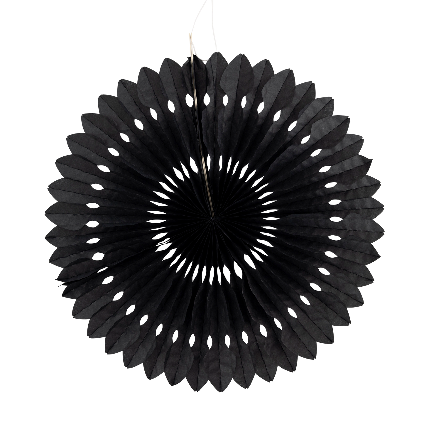 Black and White Party Paper Folding Fan Set