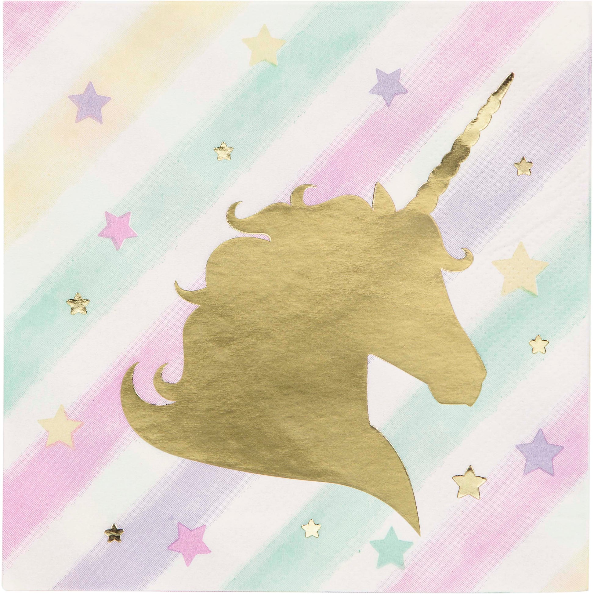 Unicorn Sparkle Beverage Napkins 16ct