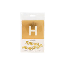 Gold Foil "HAPPY BIRTHDAY" Banner