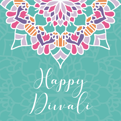 Diwali Bright Mandala Greeting Cards - 6 pack
