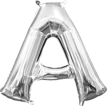 14in Silver Letter A Shaped Foil Balloon