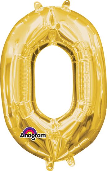 16in Number Balloons: Gold