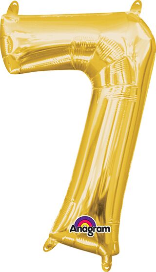 16in Number Balloons: Gold
