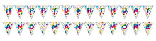 Rainbow Foil Happy Birthday Banner
