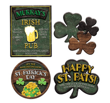 St Patrick's Day Sign Cutouts 4ct