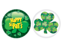 St Patrick's Day Buttons 2ct