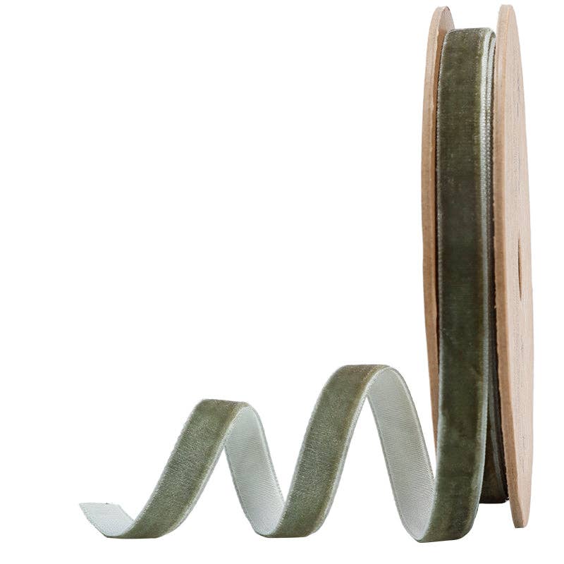 17 Colors | 3/8" Velvet Ribbon | 10 Yard Roll