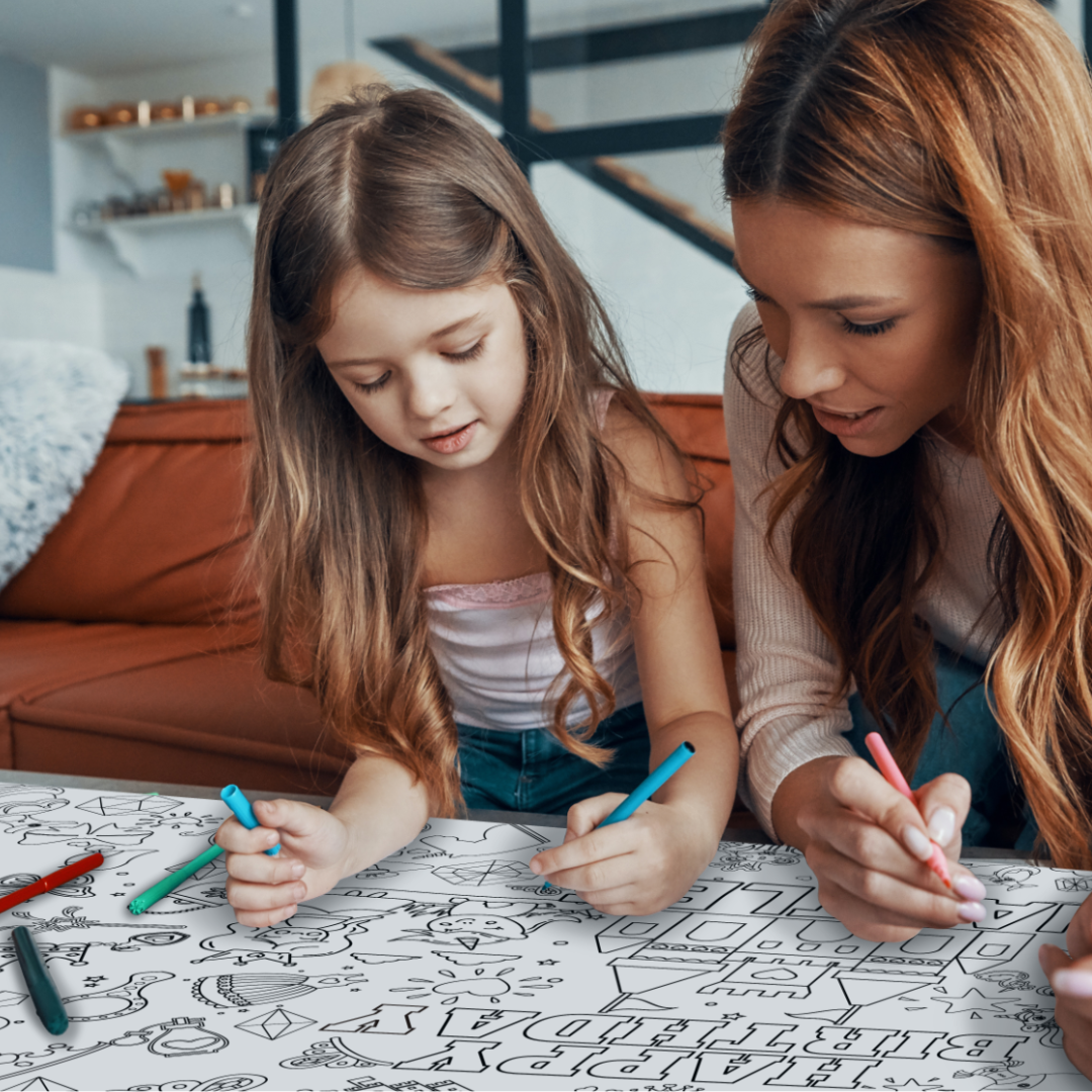 Princess Coloring Tablecloth | Princess Party Decor