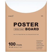 Poster Board White 22x28" 100s