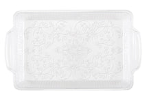 Clear Plastic Serving Tray 12 x 8