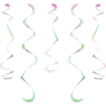 Rainbow Foil Iridescent Dizzy Danglers 10ct