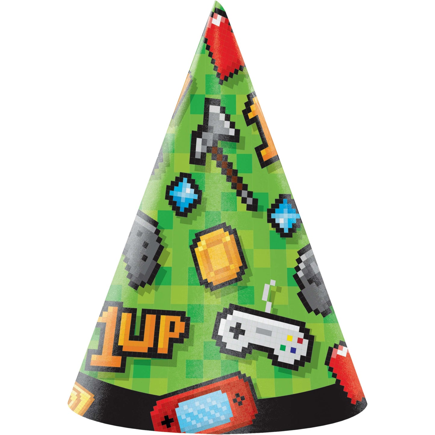 Gaming Party Hat Child 8ct