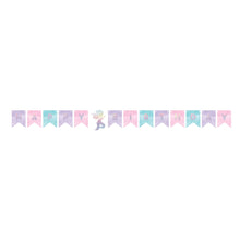 Mermaid Shine Shaped Banner Iridescent