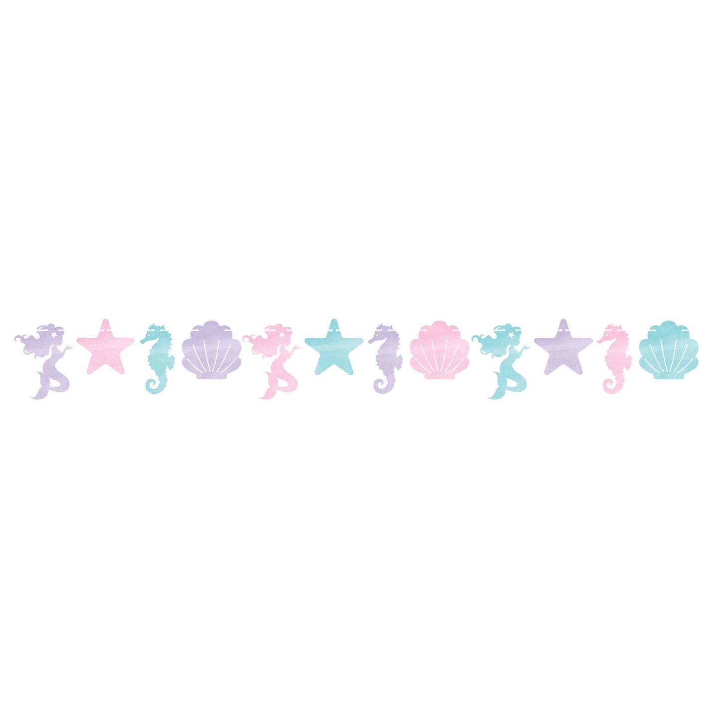 Mermaid Shine Shaped Banner w/Twine