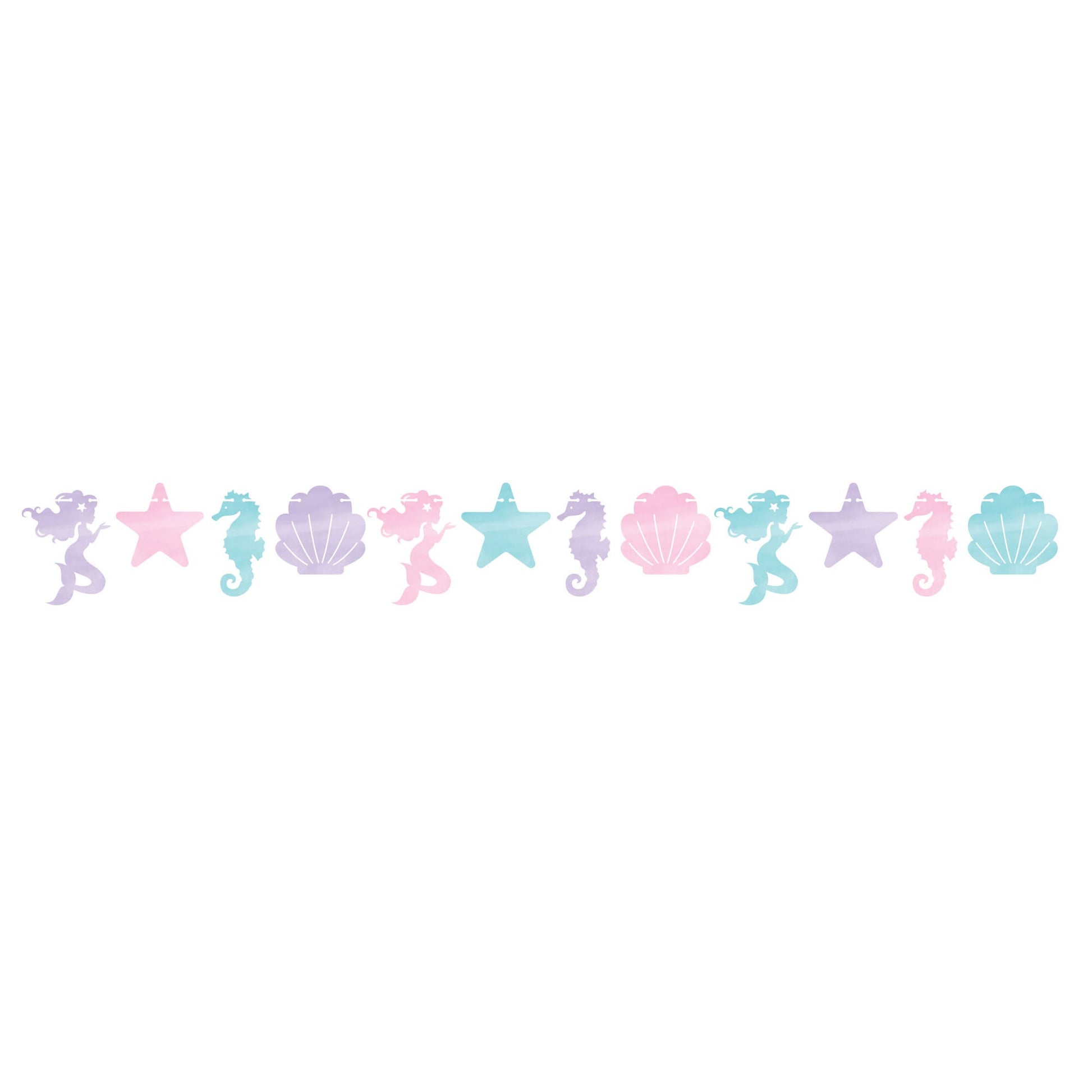 Mermaid Shine Shaped Banner w/Twine