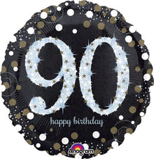 #093 Sparkling Birthday 90 18in Balloon