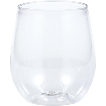 Clear 14oz Stemless Wine Glass 4ct