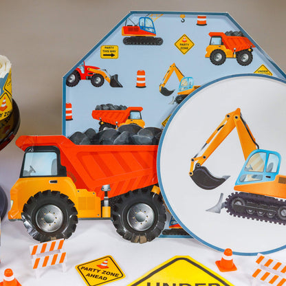 Dump Truck Paper Plates – 8 in Partyware