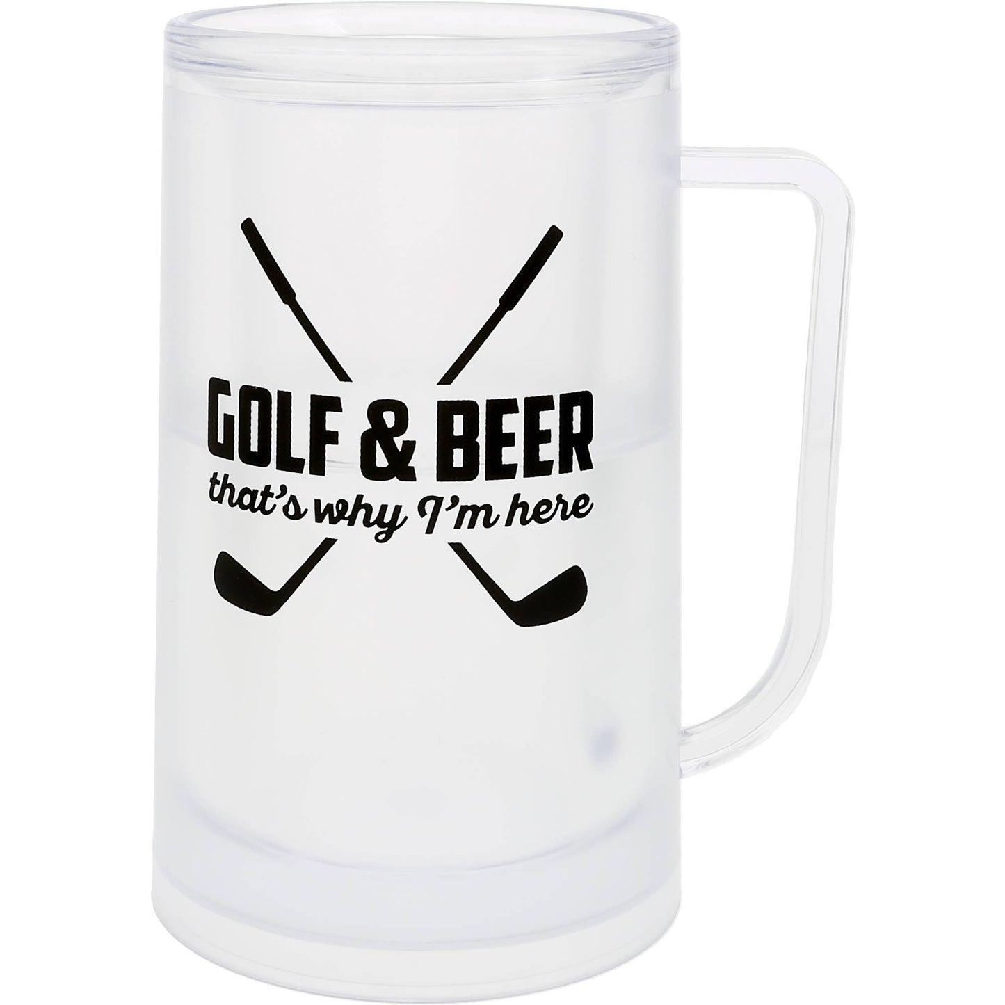 Golf & Beer - 12 oz Freezer Stein