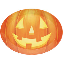 Pumpkin Oval Plastic Tray