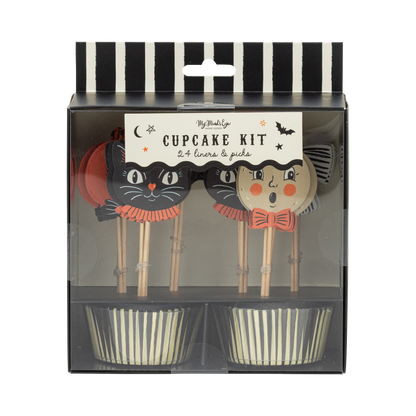 Vintage Halloween Characters Cupcake Kit
