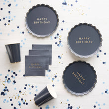 MIDNIGHT BLUE SIGNATURE HAPPY BIRTHDAY SMALL PLATES